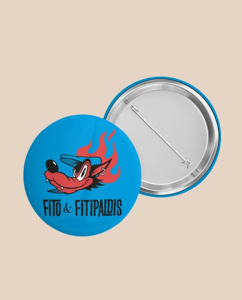 chapa Fito y Fitipaldis azul modelo Lobo