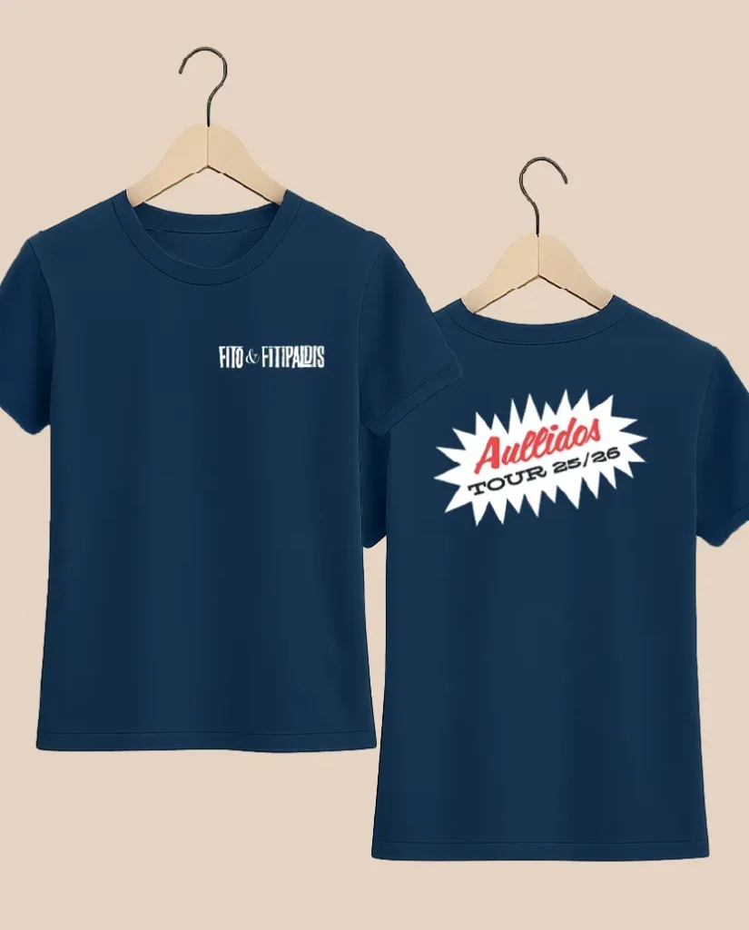 camiseta Fito y Fitipaldis azul modelo Aullidos