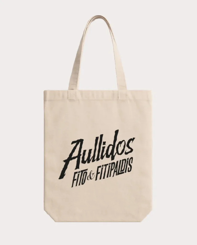 tote bag crema Fito y Fitipaldis modelo Aullidos
