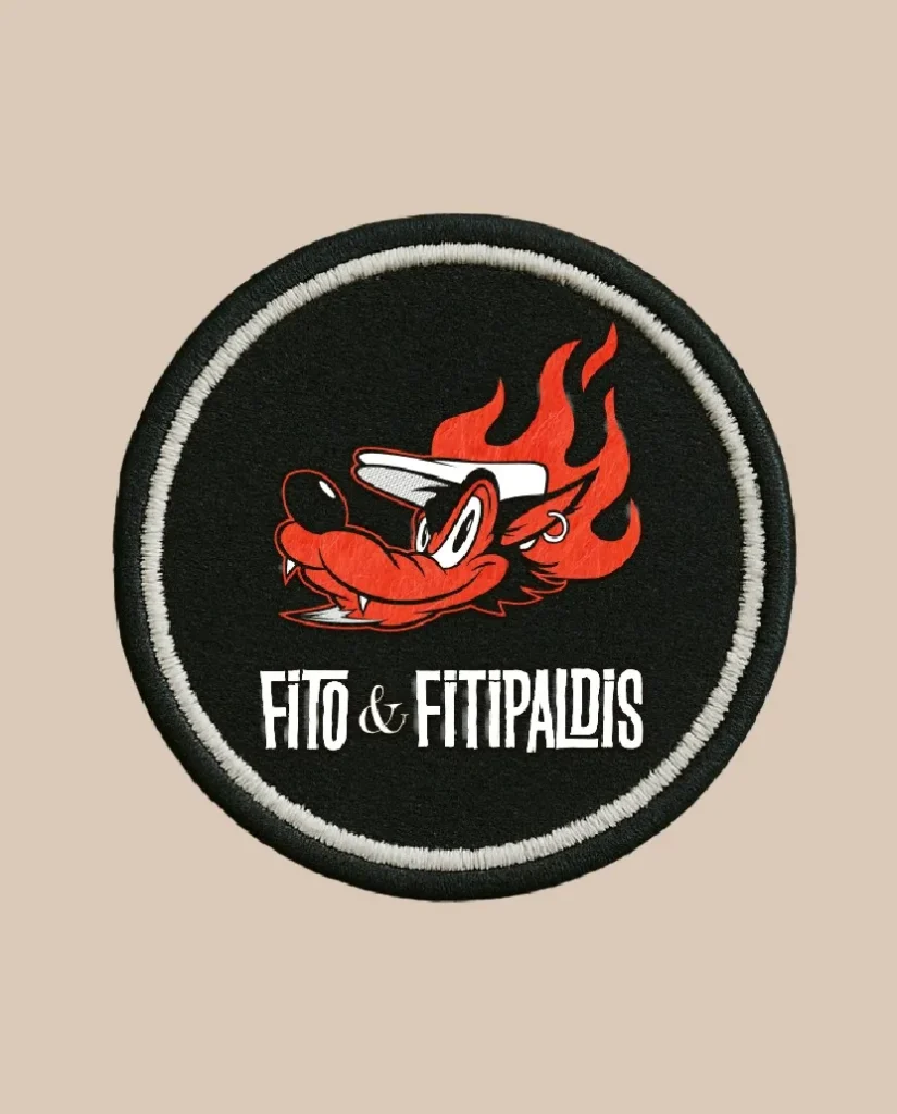 fito y fitipaldis parche negro lobo fito&fitipaldis