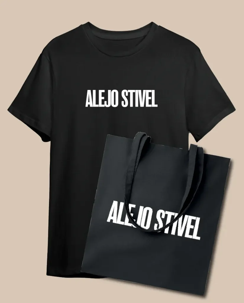alejo stivel pack cami + tote bag merch oficial