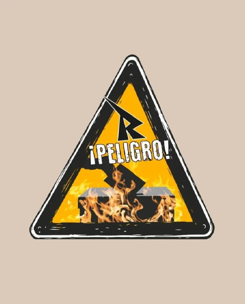 pegatina peligro reincidentes merchandising oficial