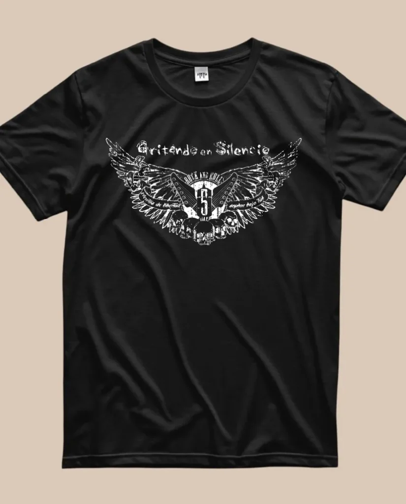 camiseta gritando en silencio merchandising oficial