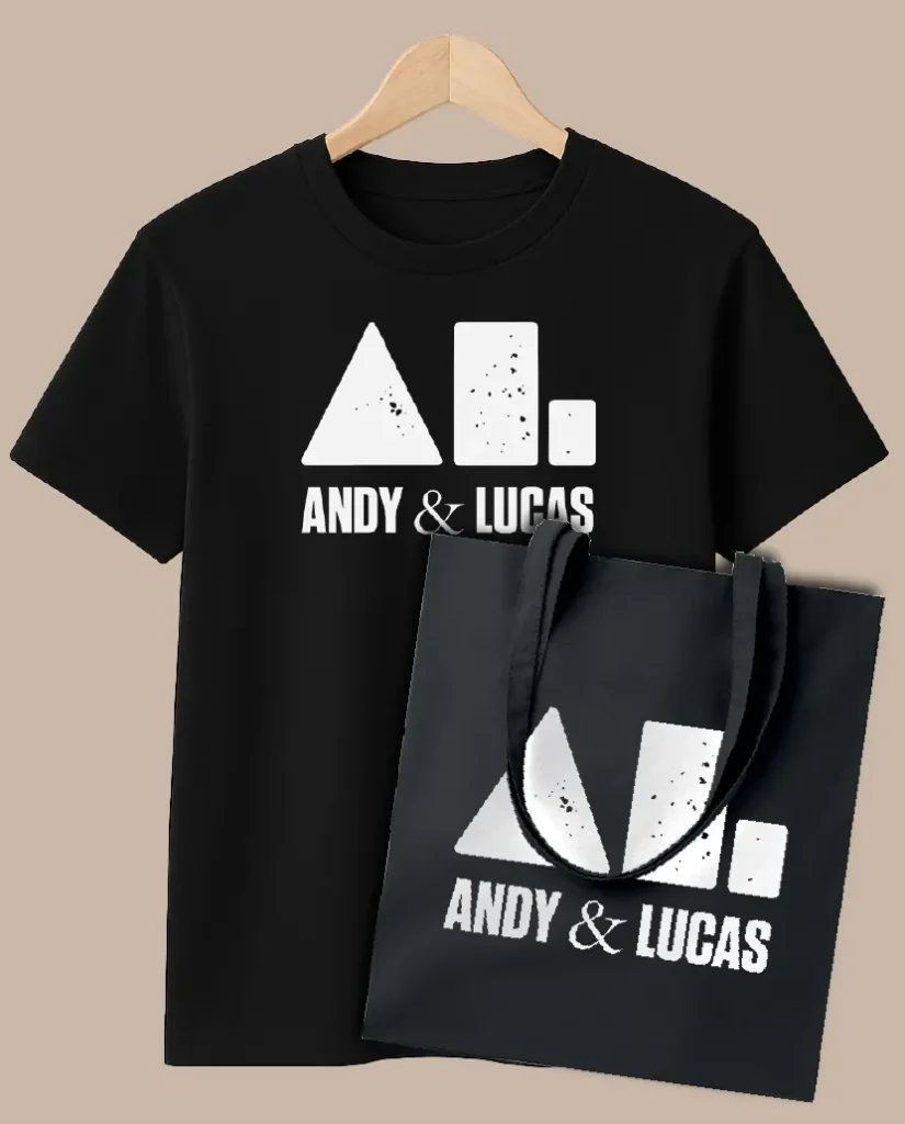 andy y lucas merchandising oficial pack tote bag