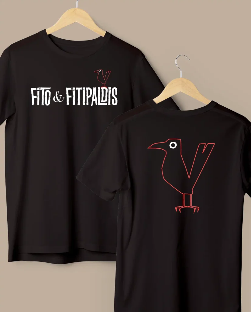 camiseta logo cuervo fito y fitipaldis merchandising oficial medicine music