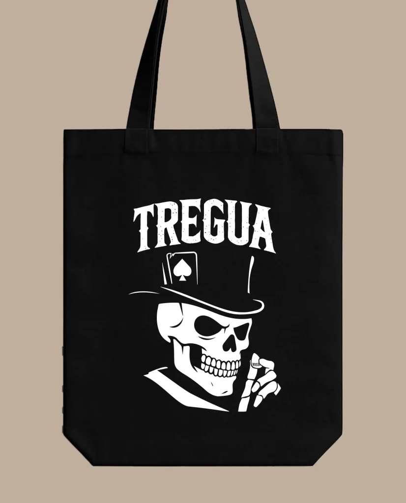 tote negra calavera treguarock merchandising oficial