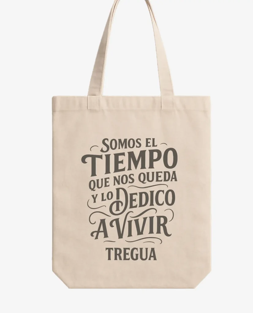 tote crema vivir treguarock merchandising oficial