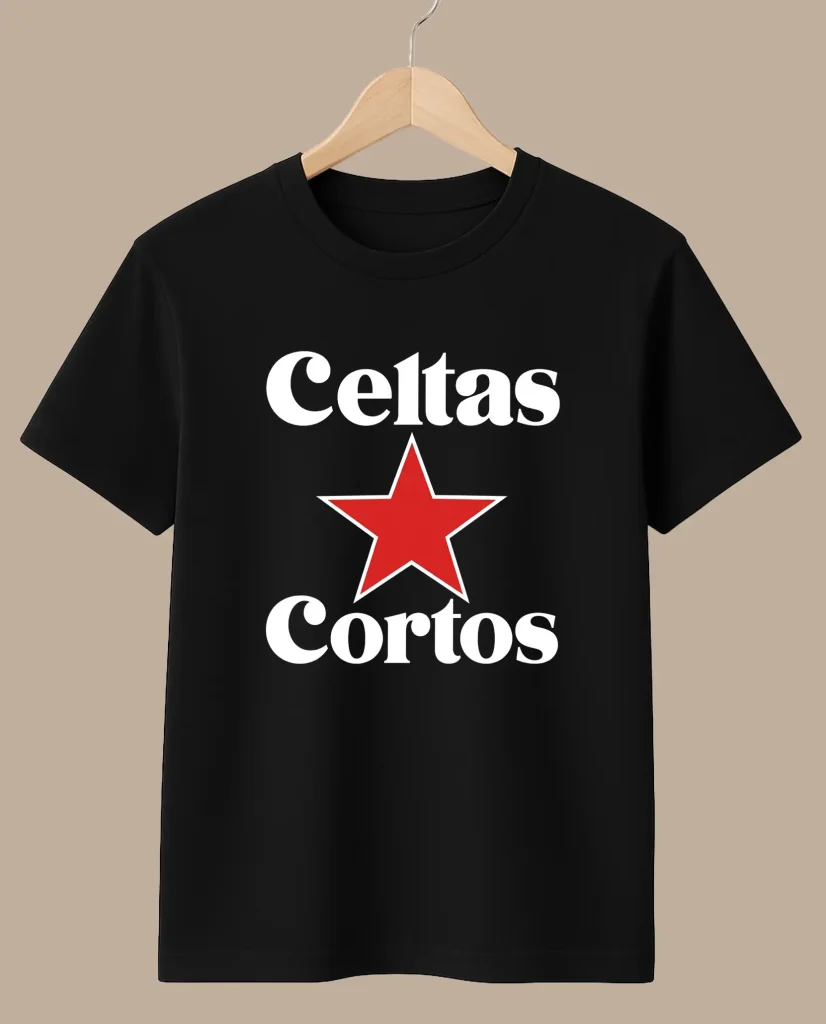 camiseta estrella roja celtas cortos merchandising oficial medicine music