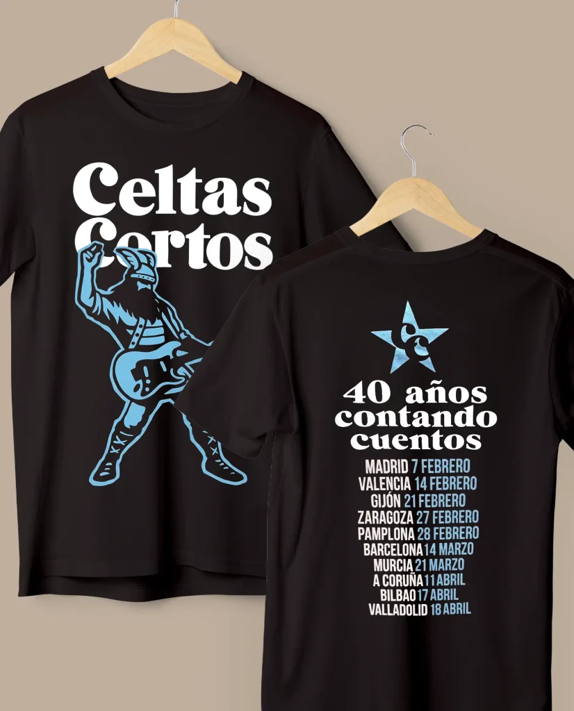 camiseta guerrero gira celtas cortos merchandising oficial medicine music